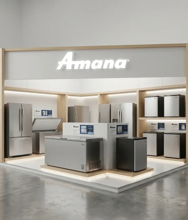 Amana freezers showroom layout 202605062353