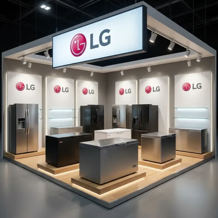 Exhibition booth featuring LG fr… 202605062353