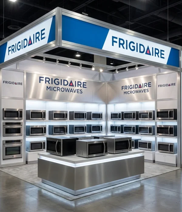 Frigidaire display booth microwaves 202605070021