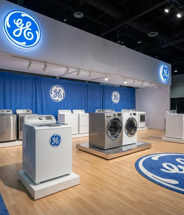 GE washing machines display booth 202605062337